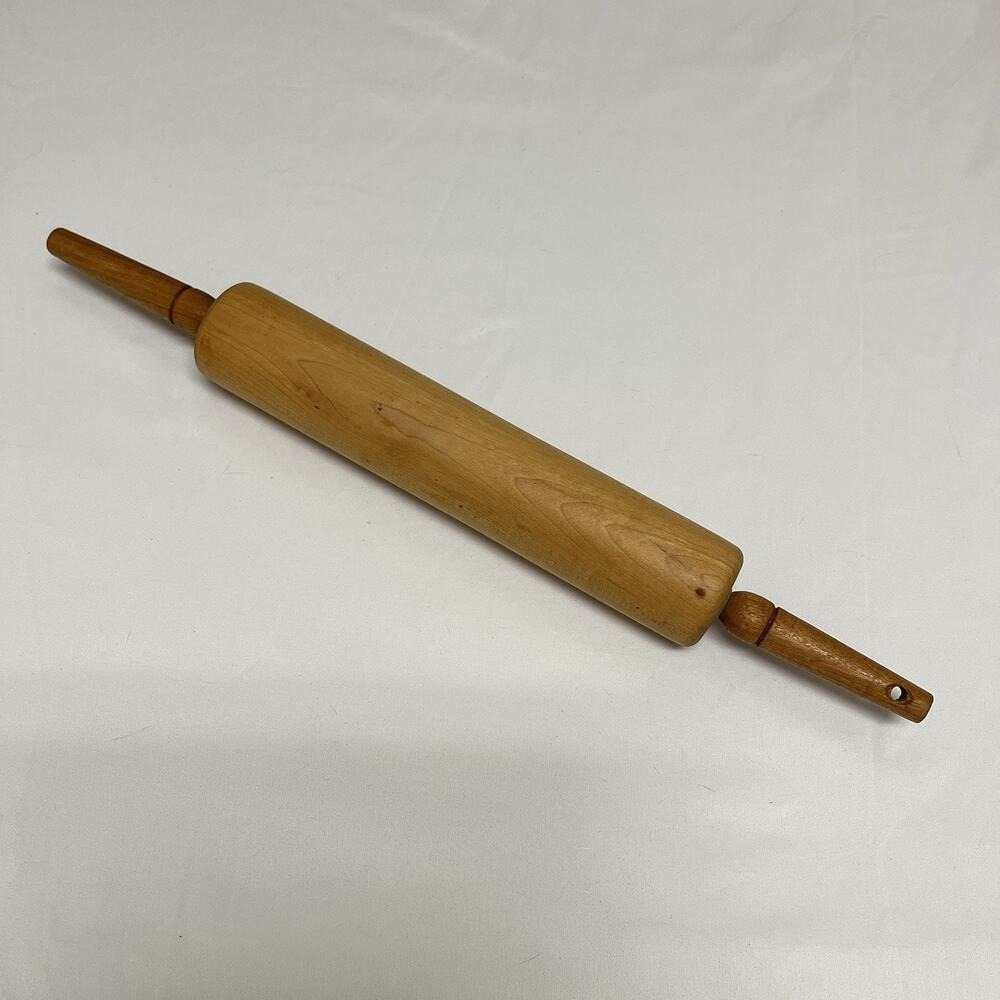 Baking Roller Pin Plain Wooden Vintage